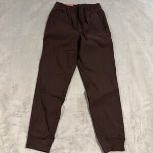 Eddie Bauer Fleece Lined Jogger Pant Women’s Size 14 Brown- New Zip Pockets